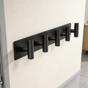 White Detachable Industrial Pipe Wall Mount Clothes Rack
